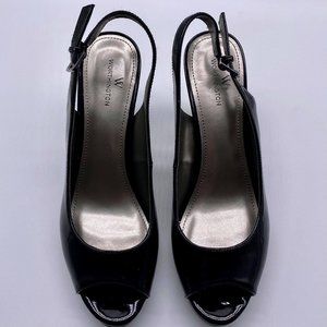 Women's Black Peep Toes